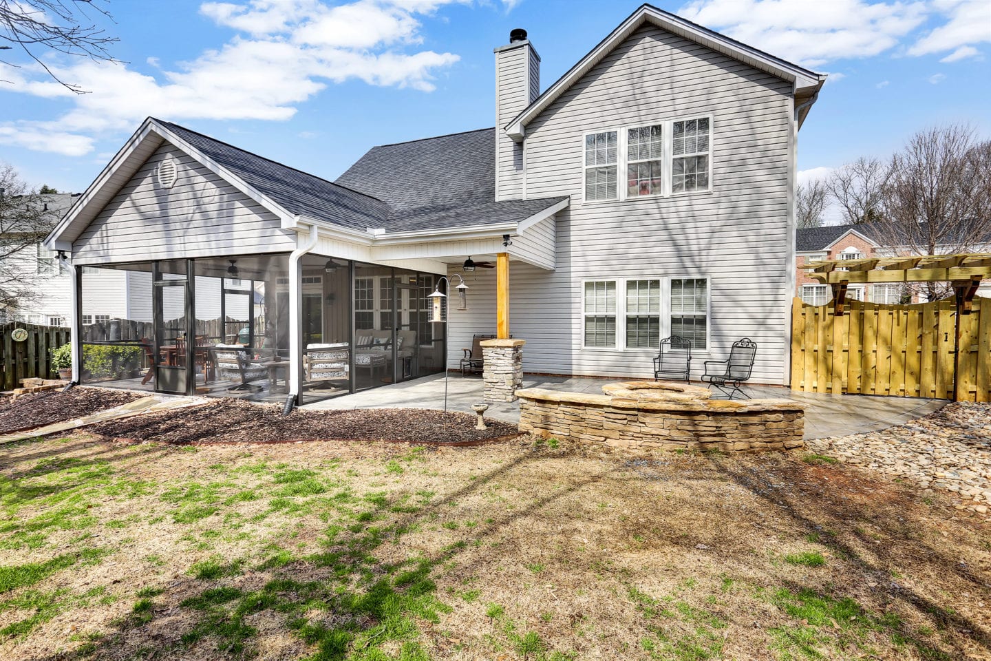 Screened Porch & Stamped Concrete Patio, Simpsonville SC 1