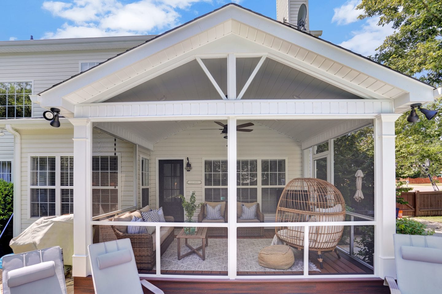 Cathedral Ceiling Trex Screen Porch, Simpsonville SC 1