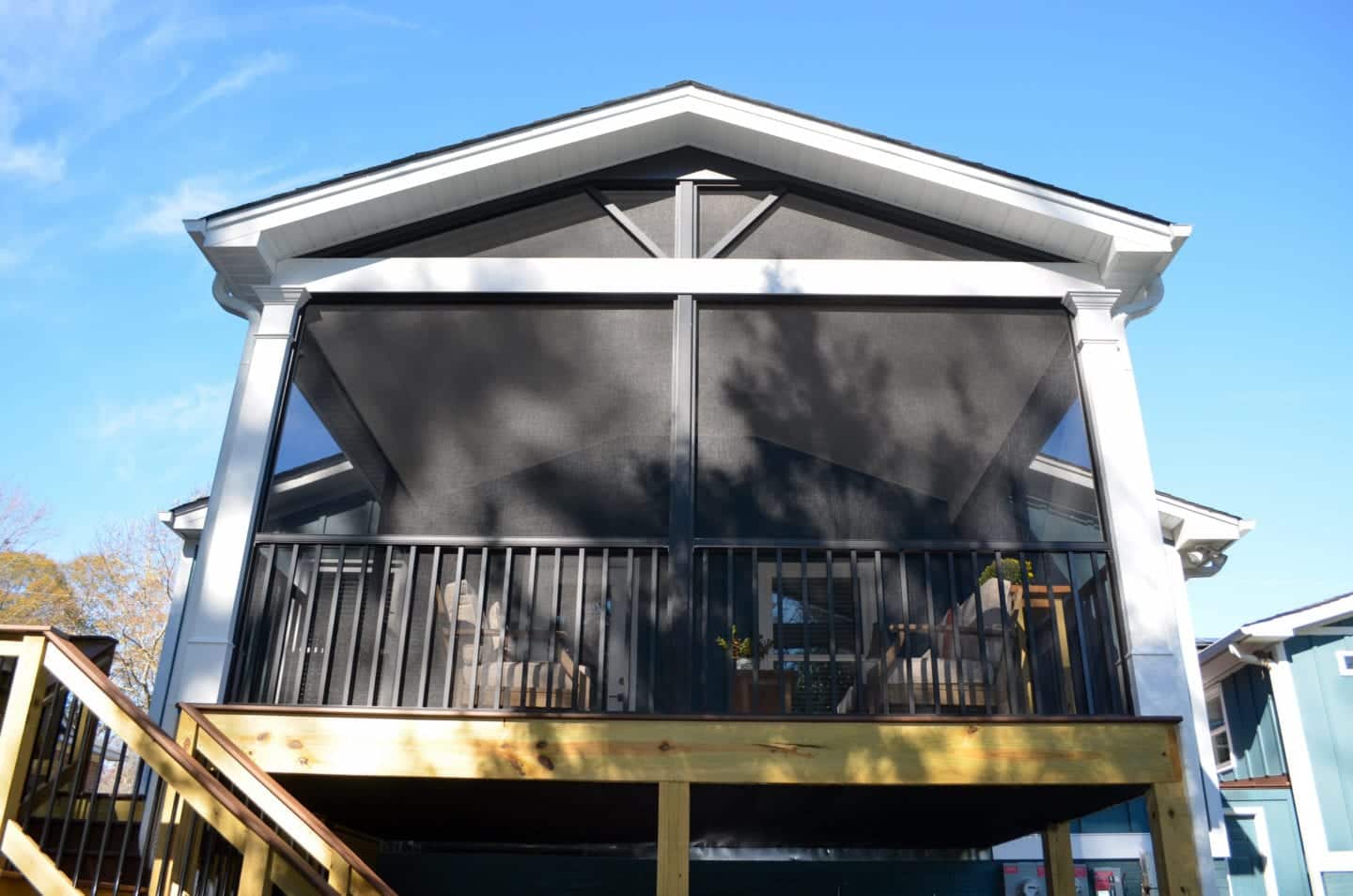 Trex Screen Porch with Aluminum Screen System, Greenville SC 1