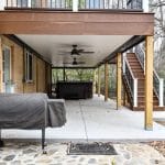 custom trex deck first floor view