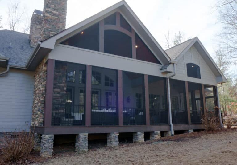 Screened Porch with Fireplace in Salem, South Carolina